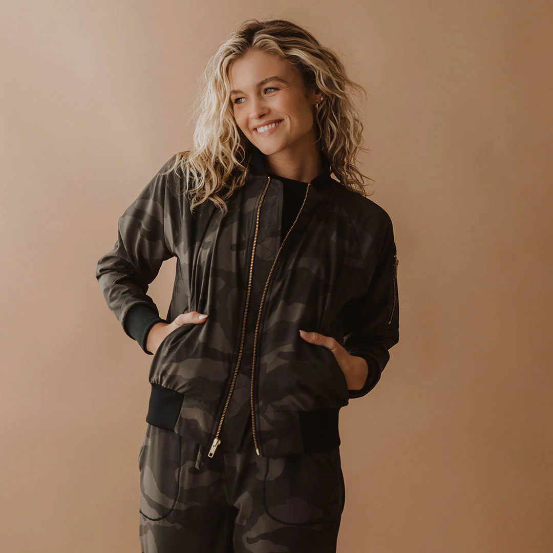 Bomber Jacket, Camo - Image 4
