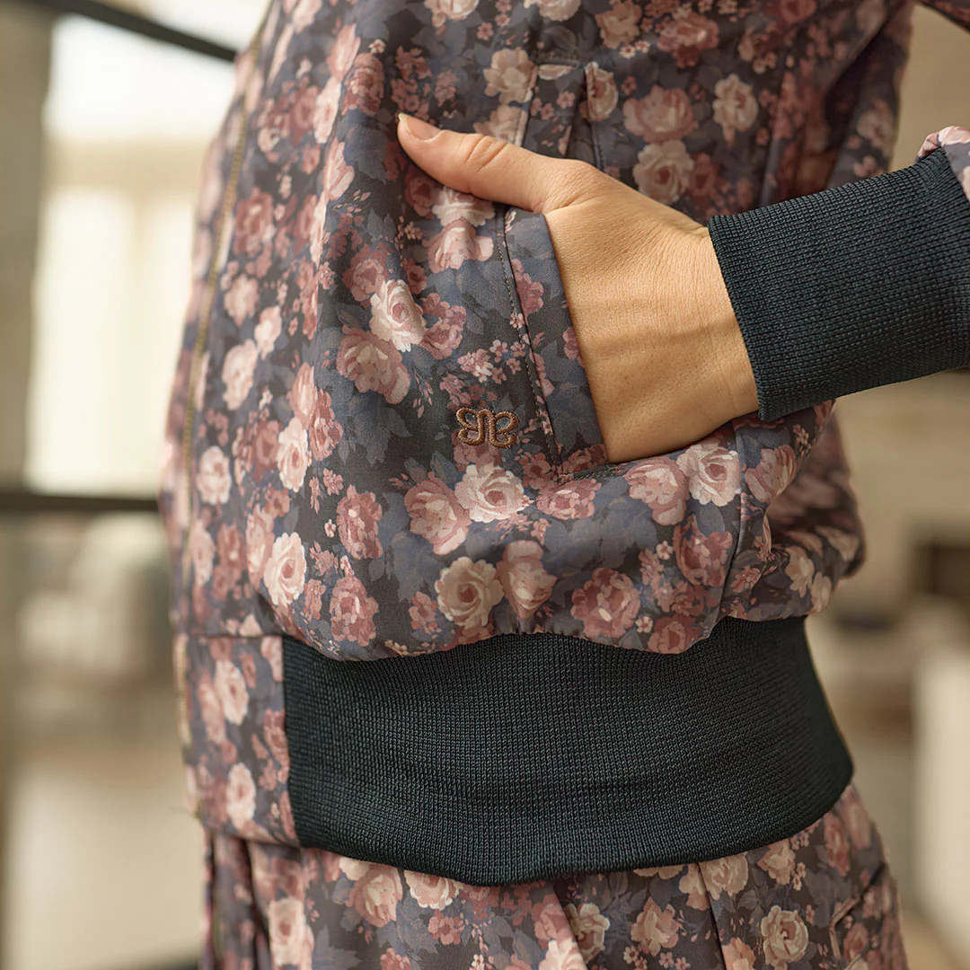 Bomber Jacket, Walnut Micro Floral - Image 4