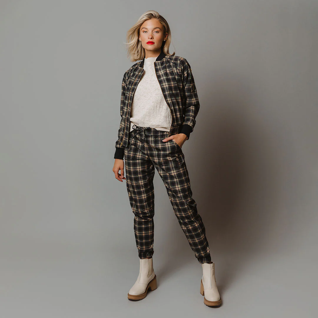 Bonnie Plaid Bomber Jacket - Image 8