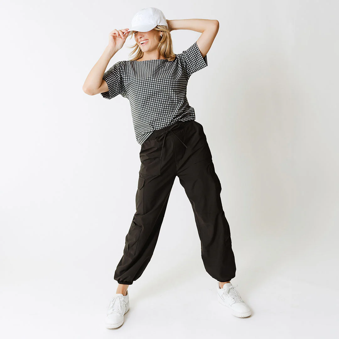 Boss Tee, Black Check - Image 6