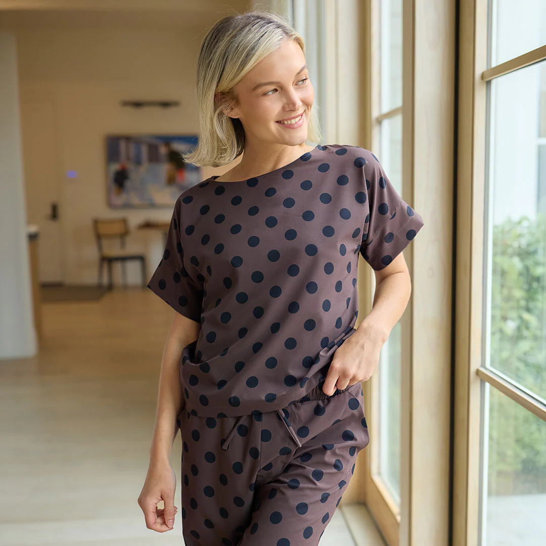 Boss Tee, Black Cocoa Dot - Image 4