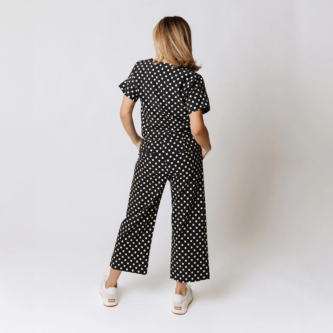Boss Tee, Black Polka Dot - Image 8