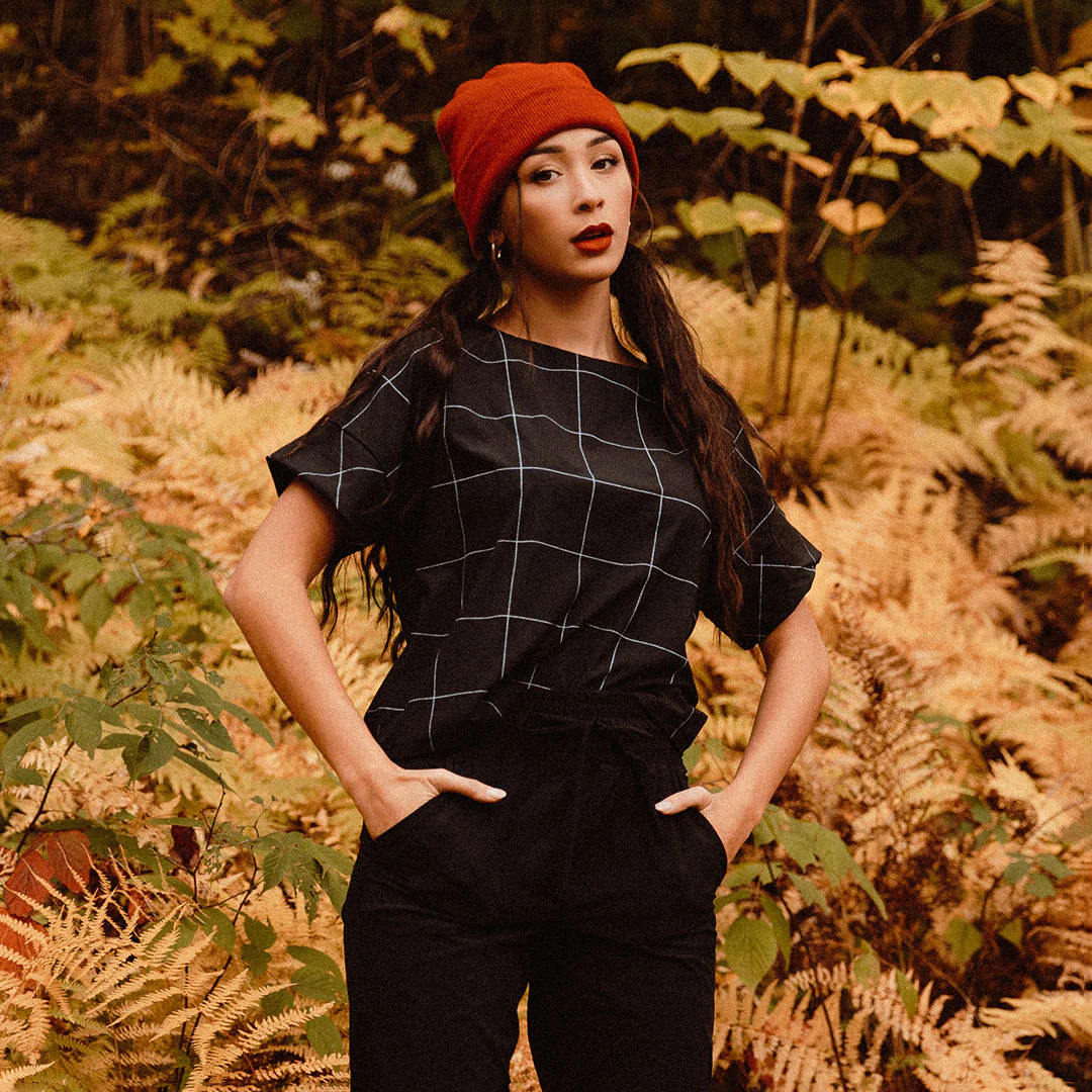 Boss Tee, Black Windowpane - Image 8