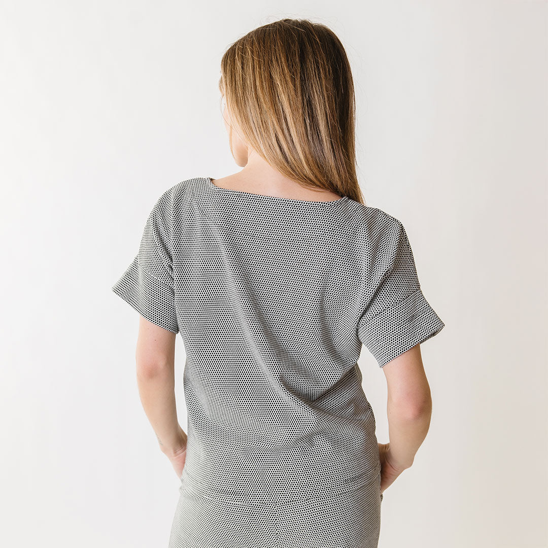 Boss Tee, Honeycomb Black - Image 5