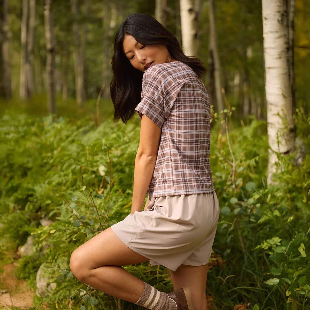 Boss Tee, Toffee Plaid - Image 4