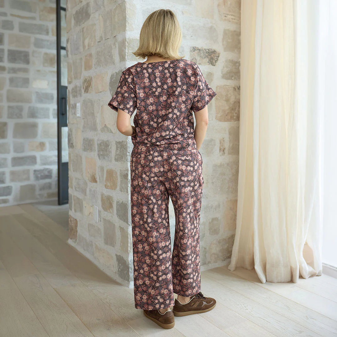 Boss Tee, Walnut Micro Floral - Image 8
