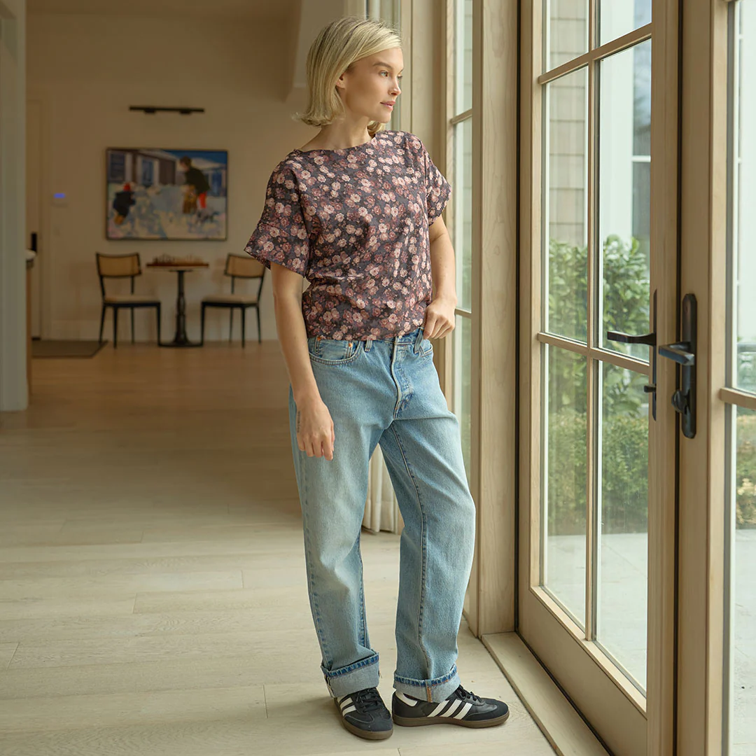 Boss Tee, Walnut Micro Floral - Image 9