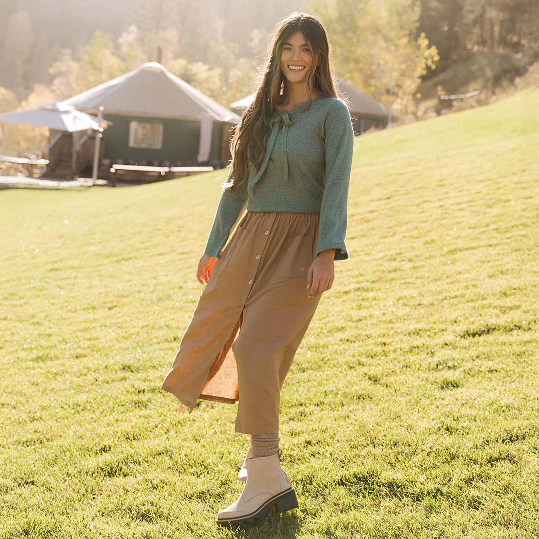 Bow Tie Sweater, Dusk Green - Image 4