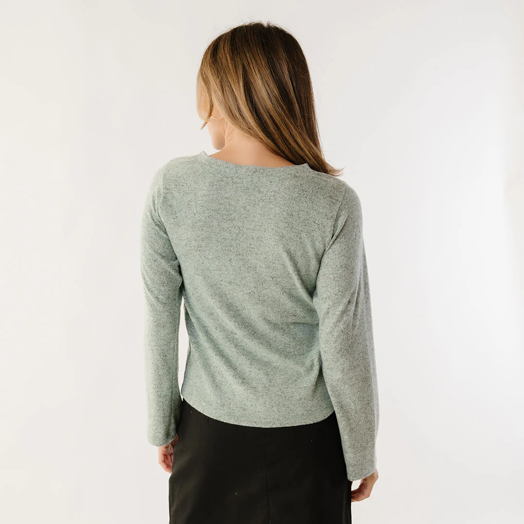 Bow Tie Sweater, Green Mint - Image 8