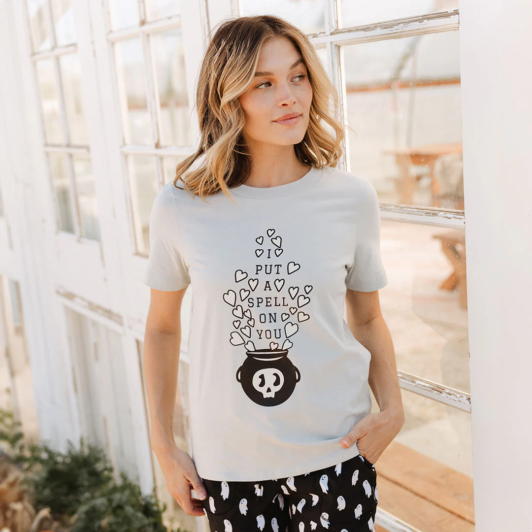 Boyfriend Tee, Grey Cauldron - Image 8