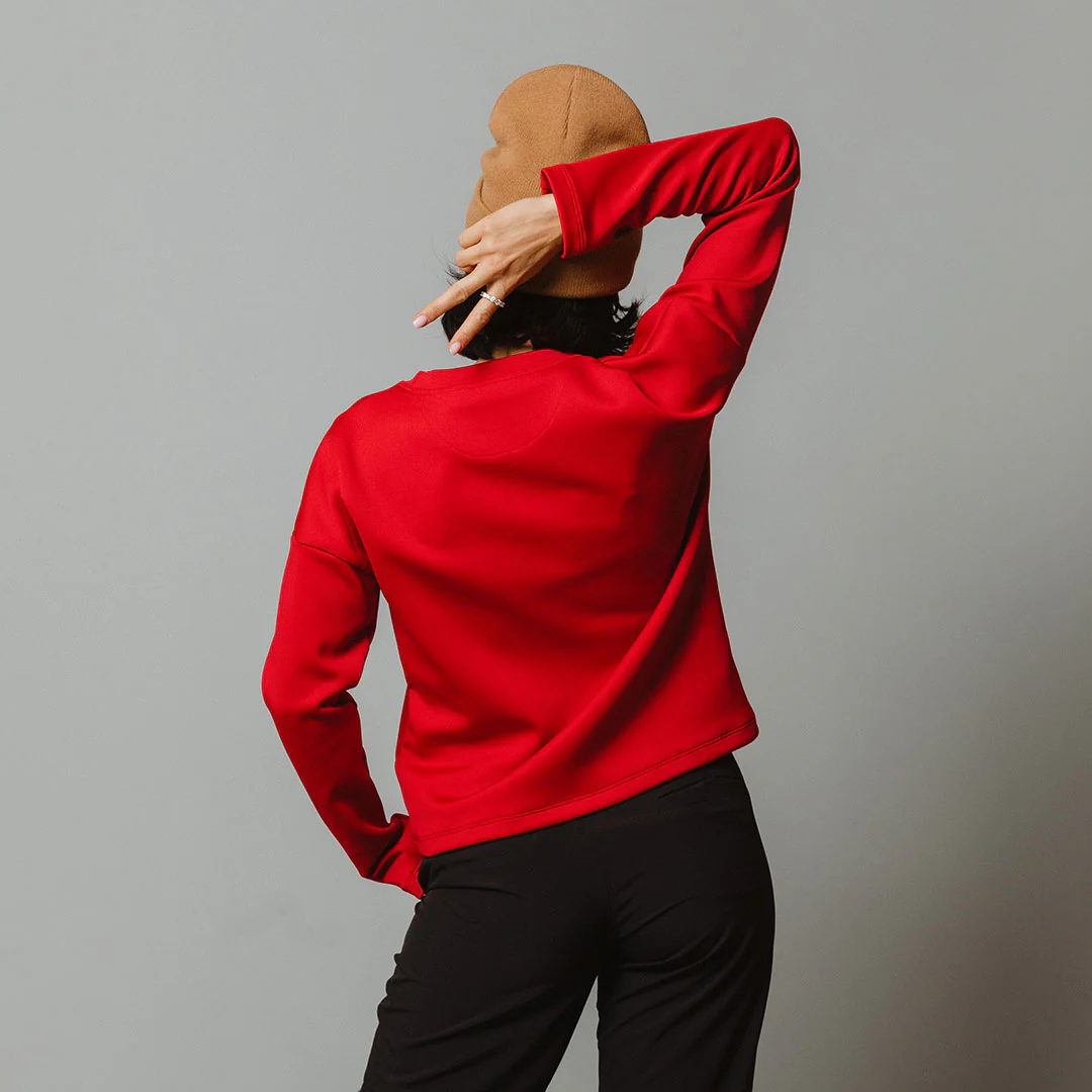 Brighton Pullover, Crimson - Image 4