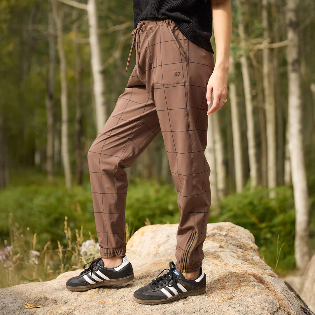 Brown/Black Windowpane Jetsetters - Image 8