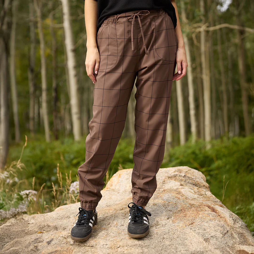 Brown/Black Windowpane Jetsetters - Image 9