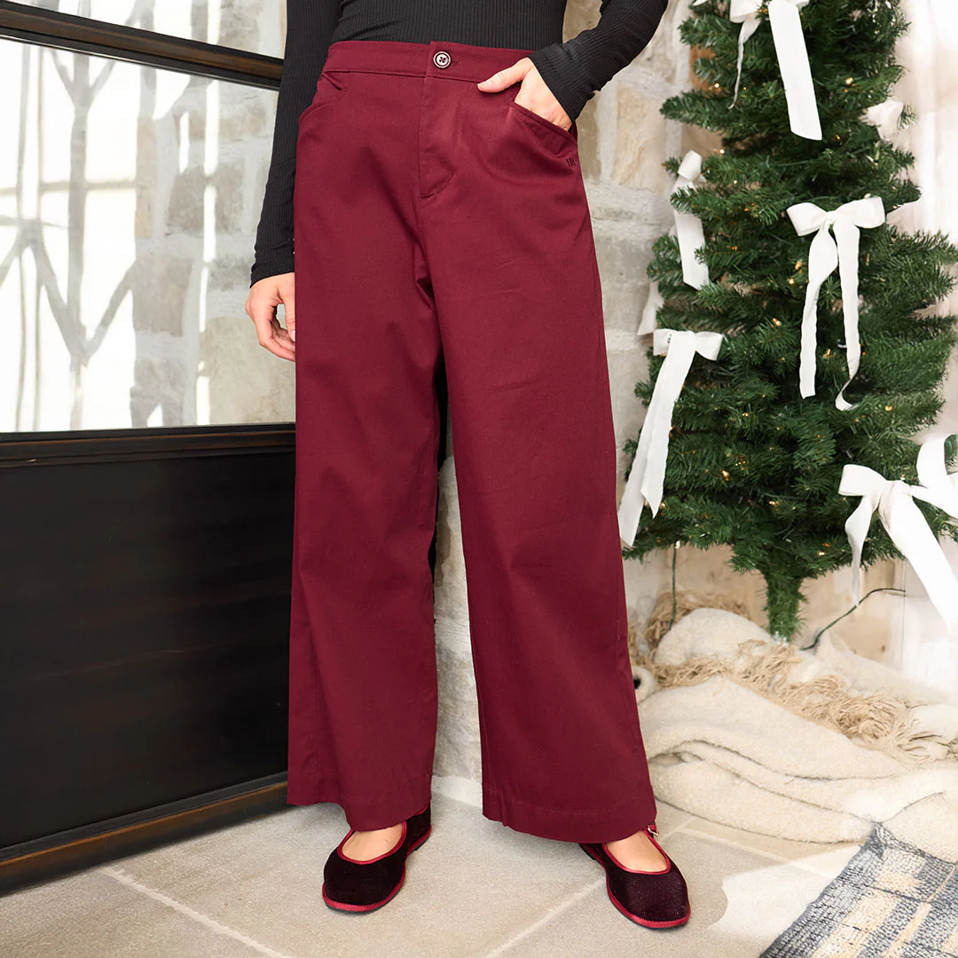 Button Trouser, Burgundy - Image 10