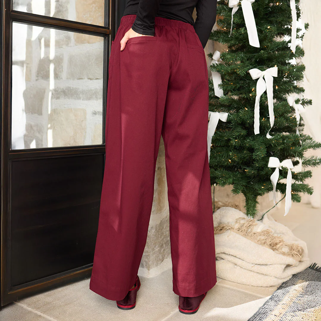 Button Trouser, Burgundy - Image 11