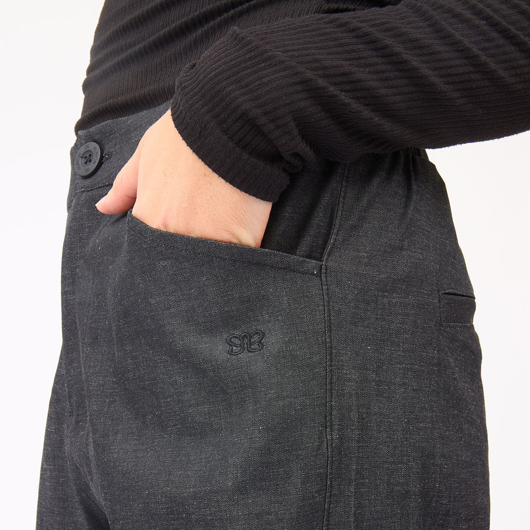 Button Trouser, Dark Denim - Image 10