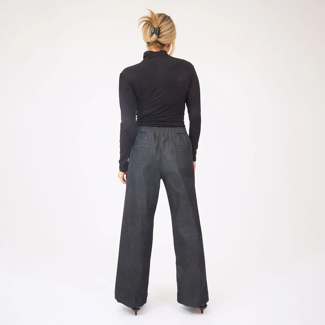 Button Trouser, Dark Denim - Image 9