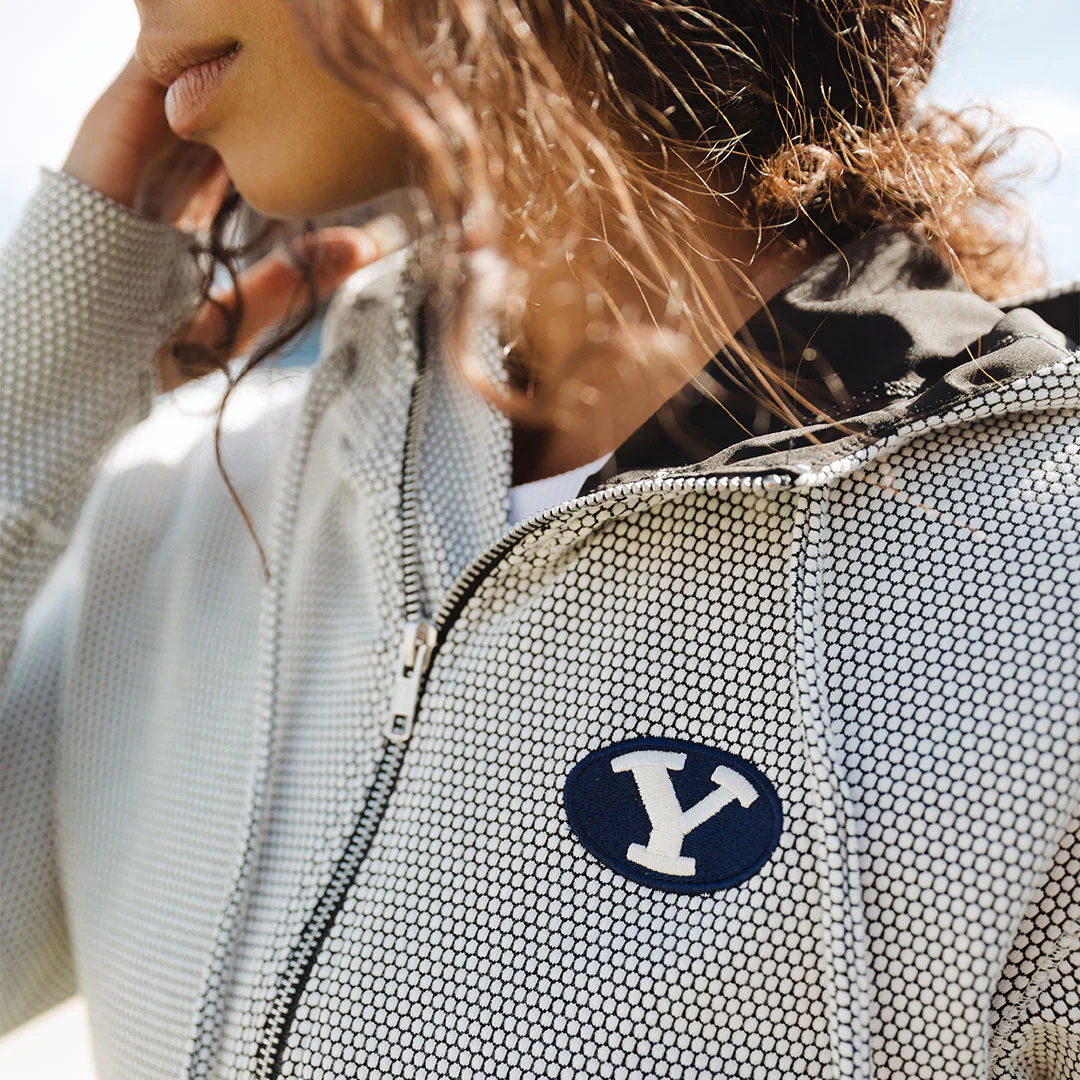 BYU Albion Zip-Up, Honeycomb - Image 3
