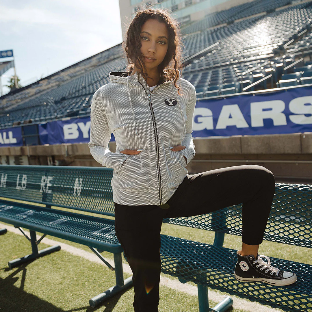 BYU Albion Zip-Up, Honeycomb - Image 7