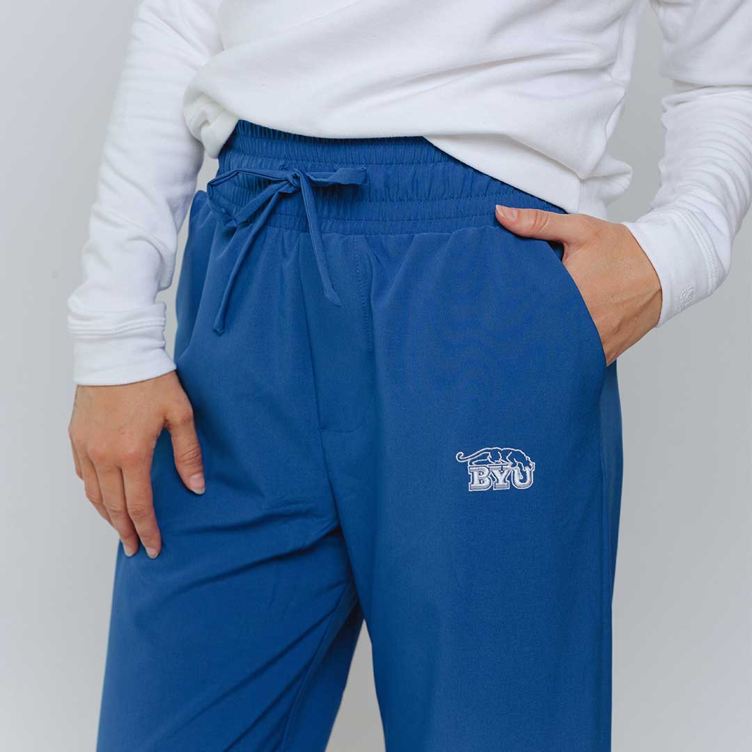 BYU Audrey Wide Leg Pants, Royal Blue - Image 3
