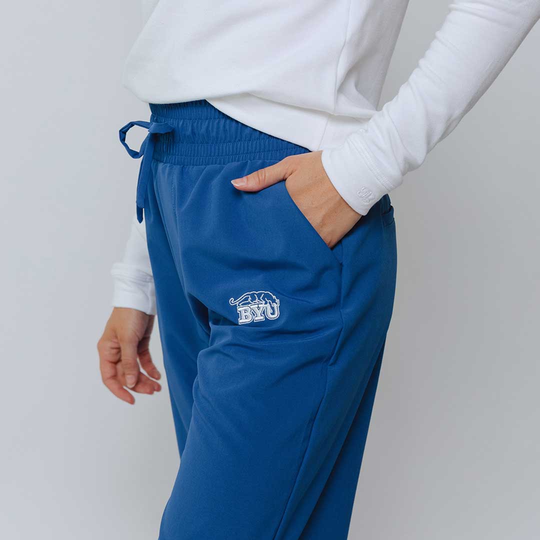 BYU Audrey Wide Leg Pants, Royal Blue - Image 4