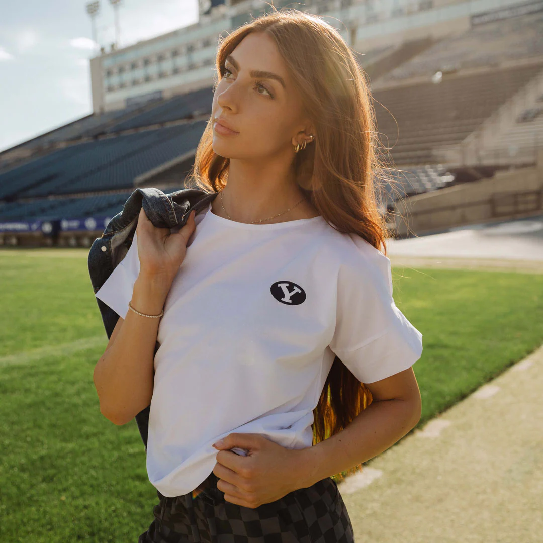 BYU Boss Tee, White - Image 3