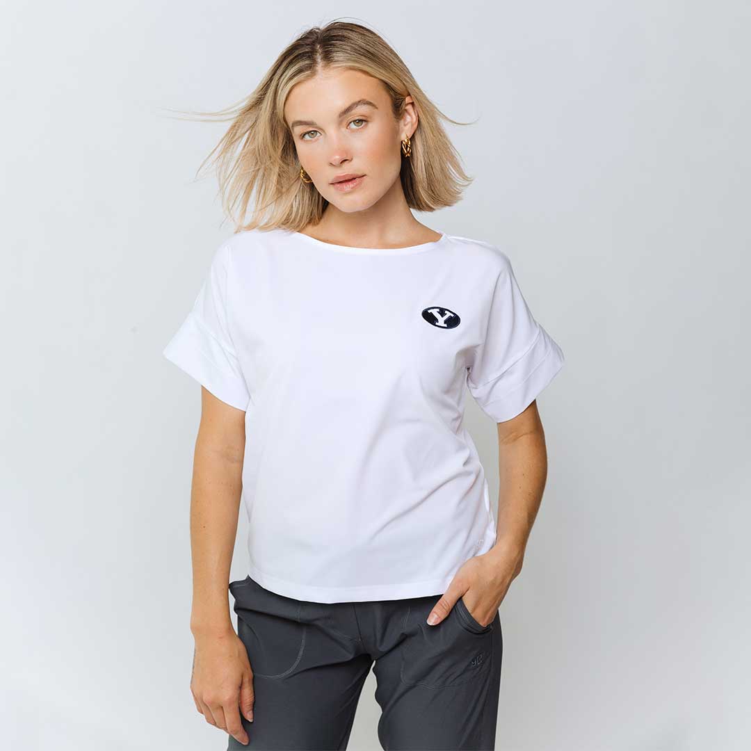 BYU Boss Tee, White - Image 4