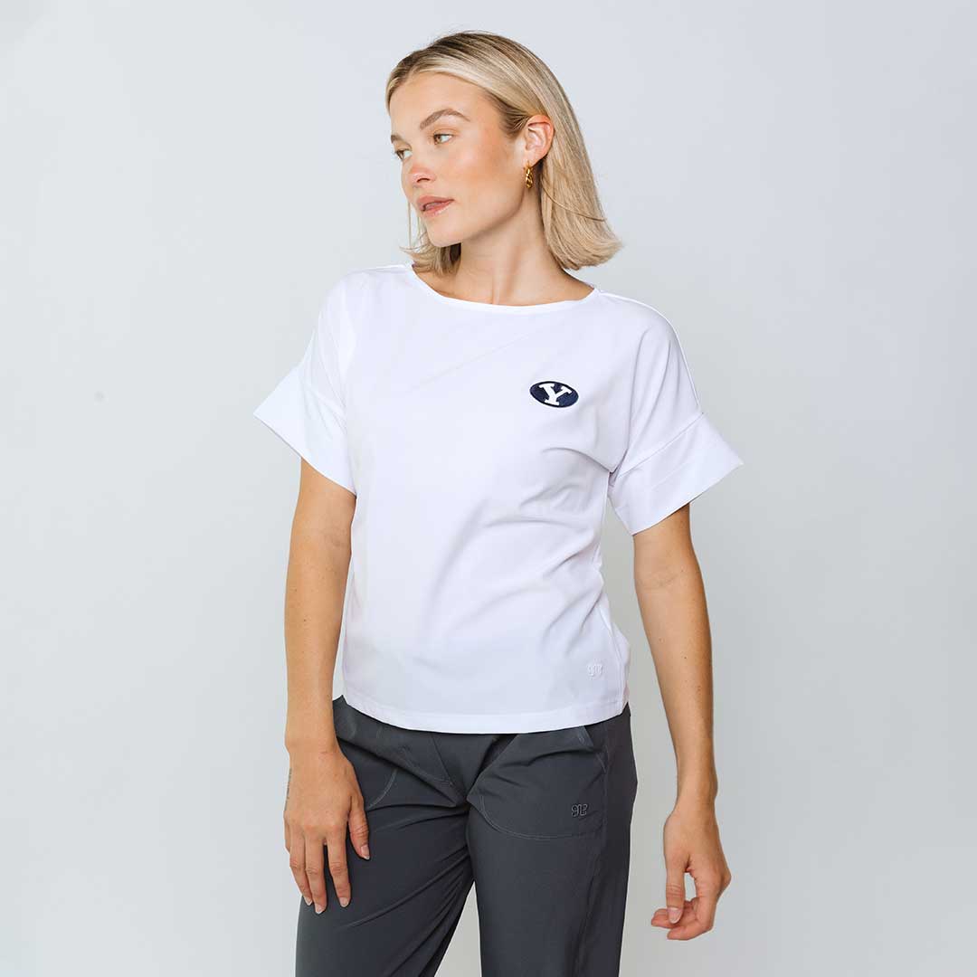 BYU Boss Tee, White - Image 7