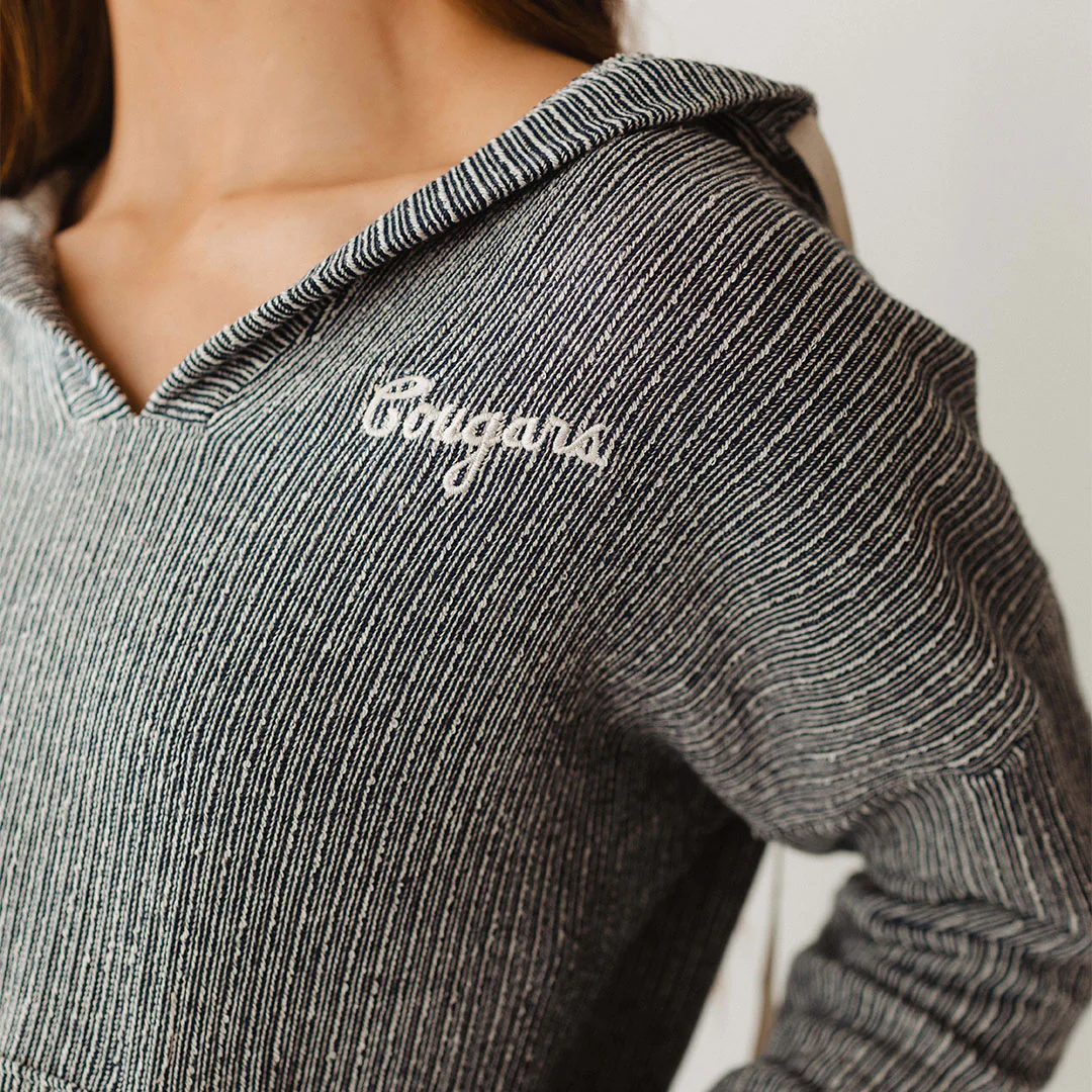 BYU Channel Stripe Pullover, Navy - Image 2