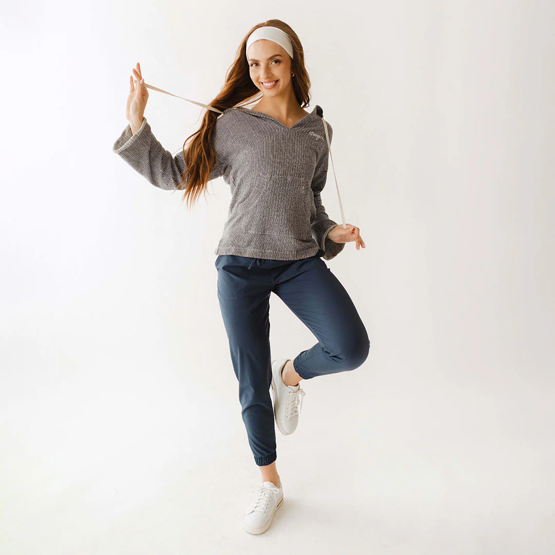 BYU Channel Stripe Pullover, Navy - Image 6