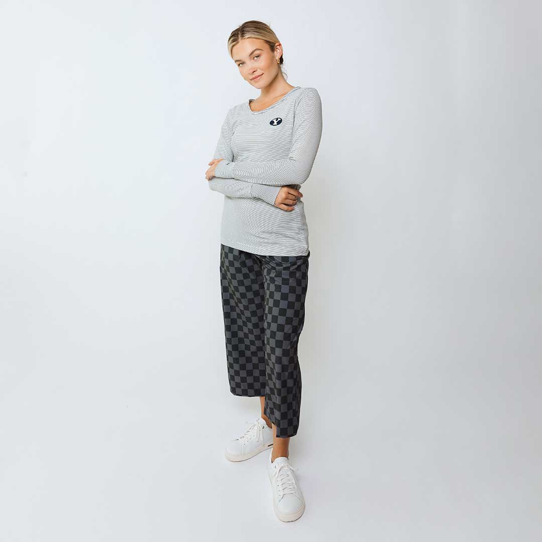BYU Go Long Crew, Sweet Stripe - Image 9