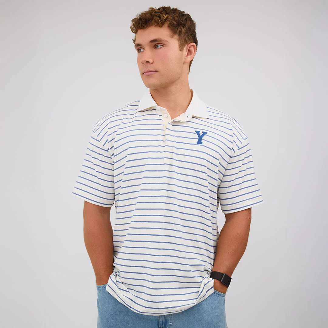 BYU Men's Polo, Venice Stripe - Image 2
