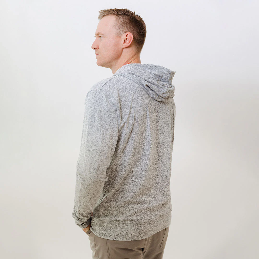 BYU Men's Travel Hoodie, Heather Grey - Image 5