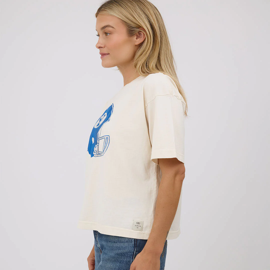 BYU Oversized Tee, Natural - Helmet - Image 4