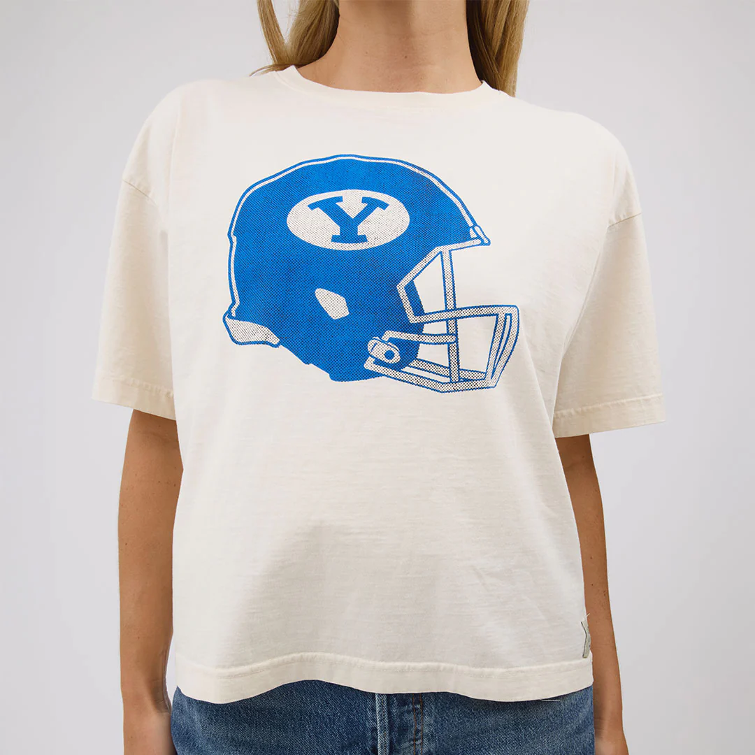 BYU Oversized Tee, Natural - Helmet - Image 7