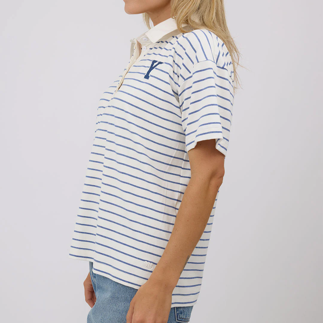 BYU Women's Polo, Venice Stripe - Image 4