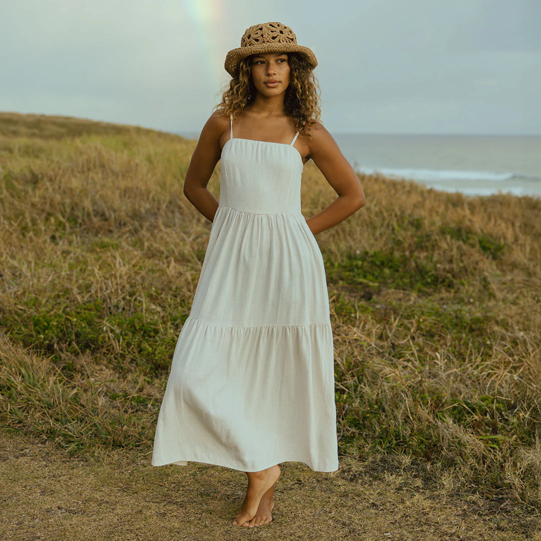 Cabo Midi Dress, Sand