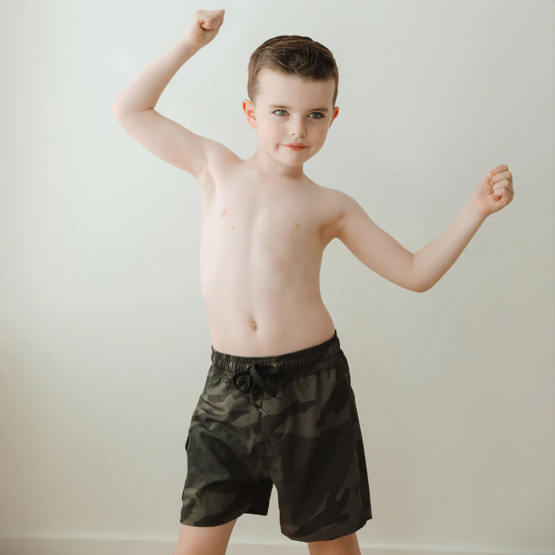 Camo Jr. Swim Trunks - Image 3