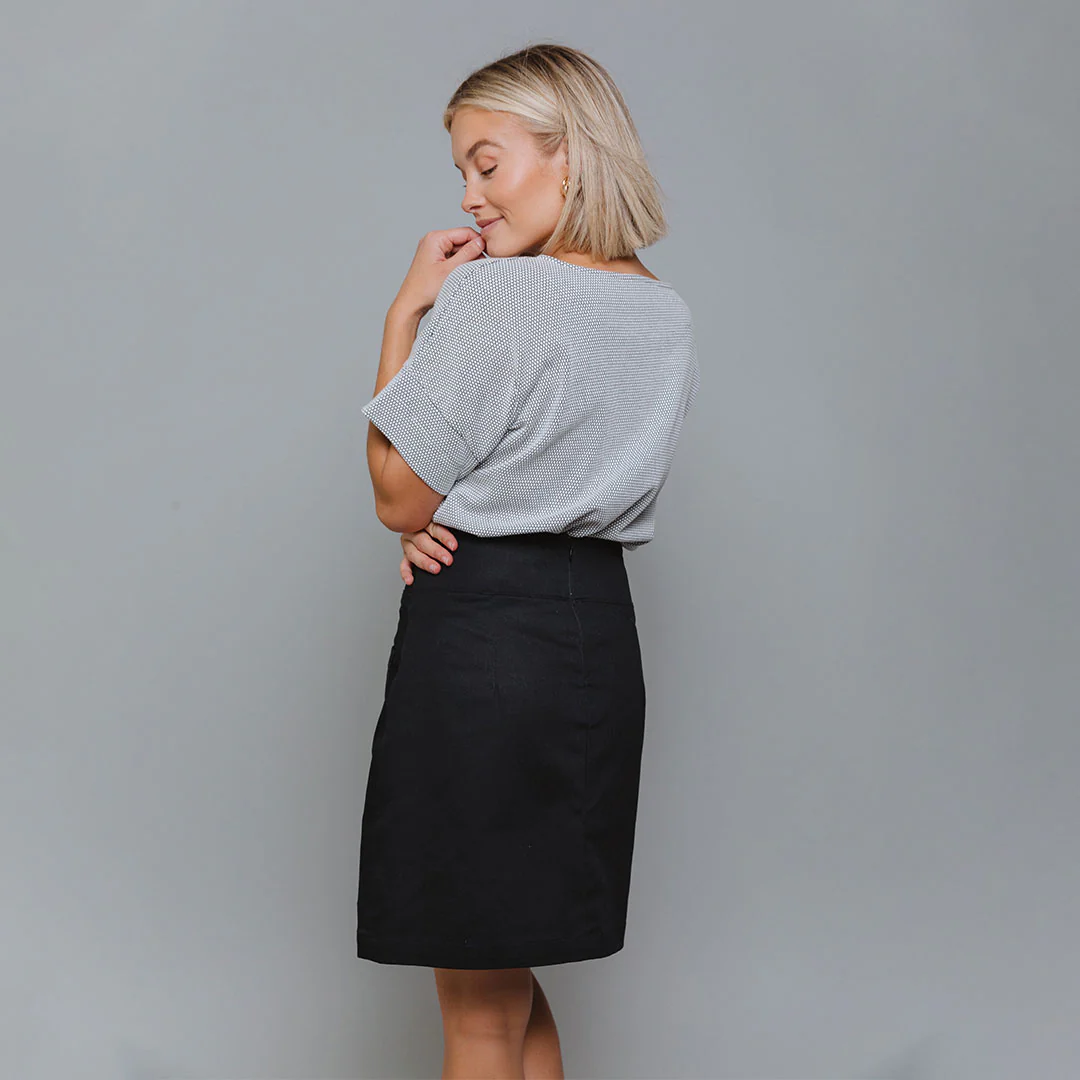 Canvas Skirt, Black Canvas - Image 4