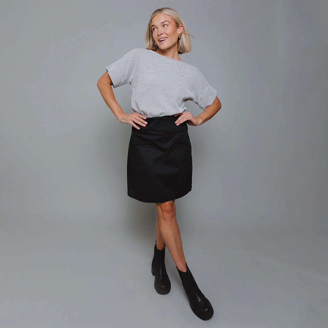 Canvas Skirt, Black Canvas - Image 5