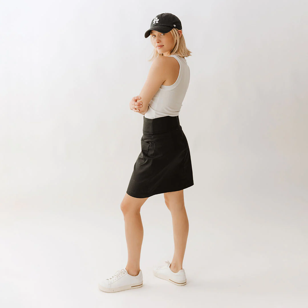 Canvas Skirt, Black Canvas - Image 6