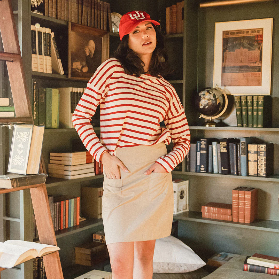 Canvas Skirt, Brown Canvas - Image 2