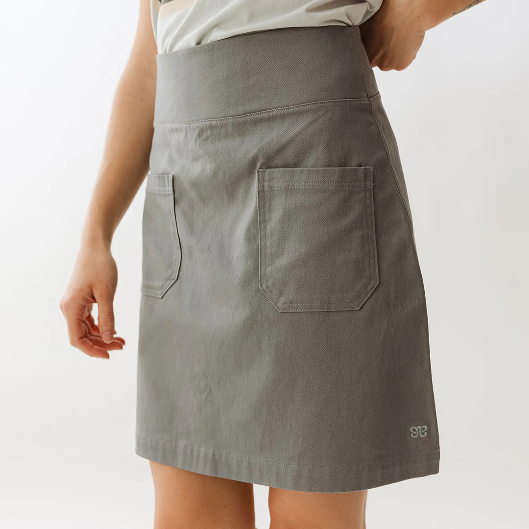 Canvas Skirt, Grey Canvas - Image 2