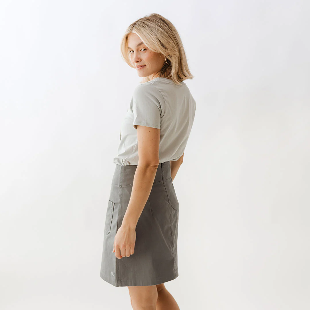 Canvas Skirt, Grey Canvas - Image 4