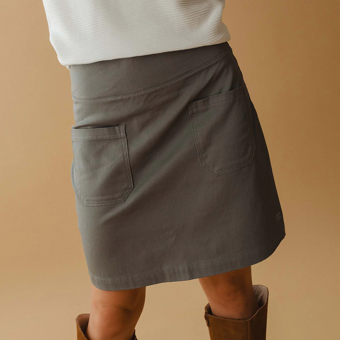 Canvas Skirt, Grey Canvas - Image 7