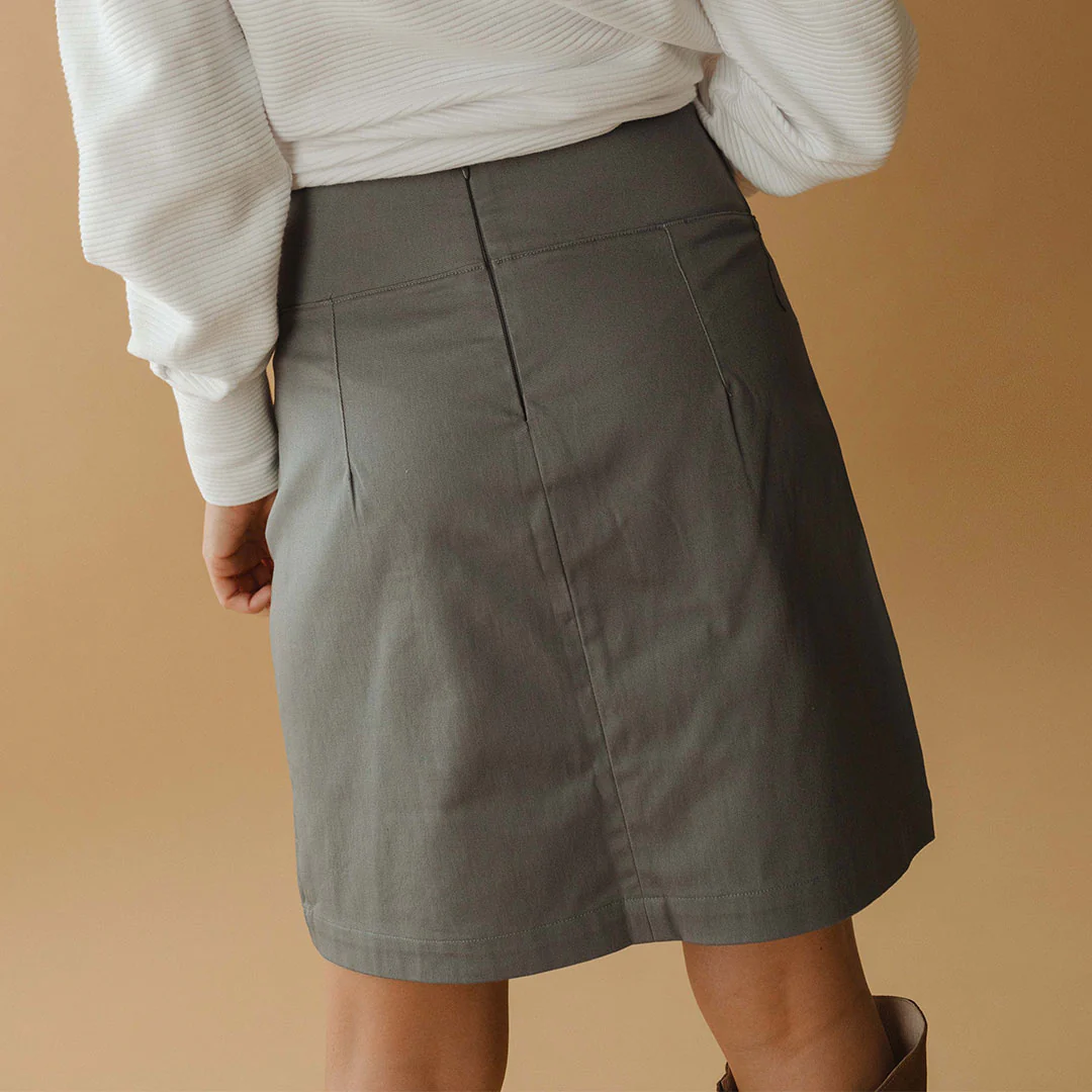 Canvas Skirt, Grey Canvas - Image 8