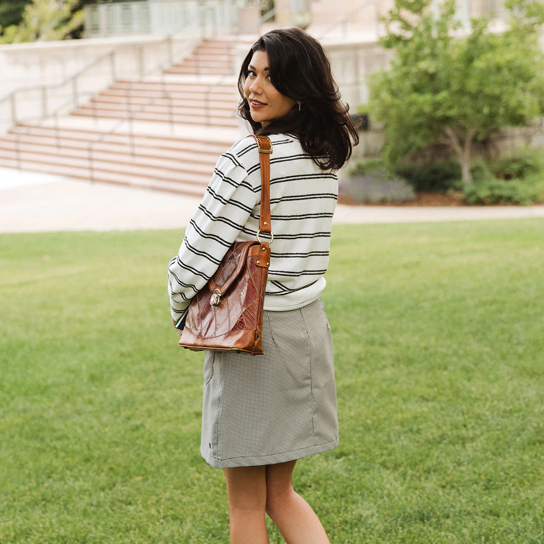 Canvas Skirt, Houndstooth - Image 4