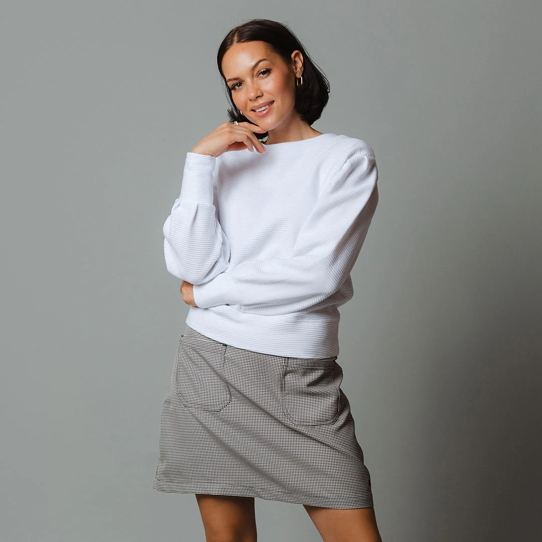 Canvas Skirt, Houndstooth - Image 9