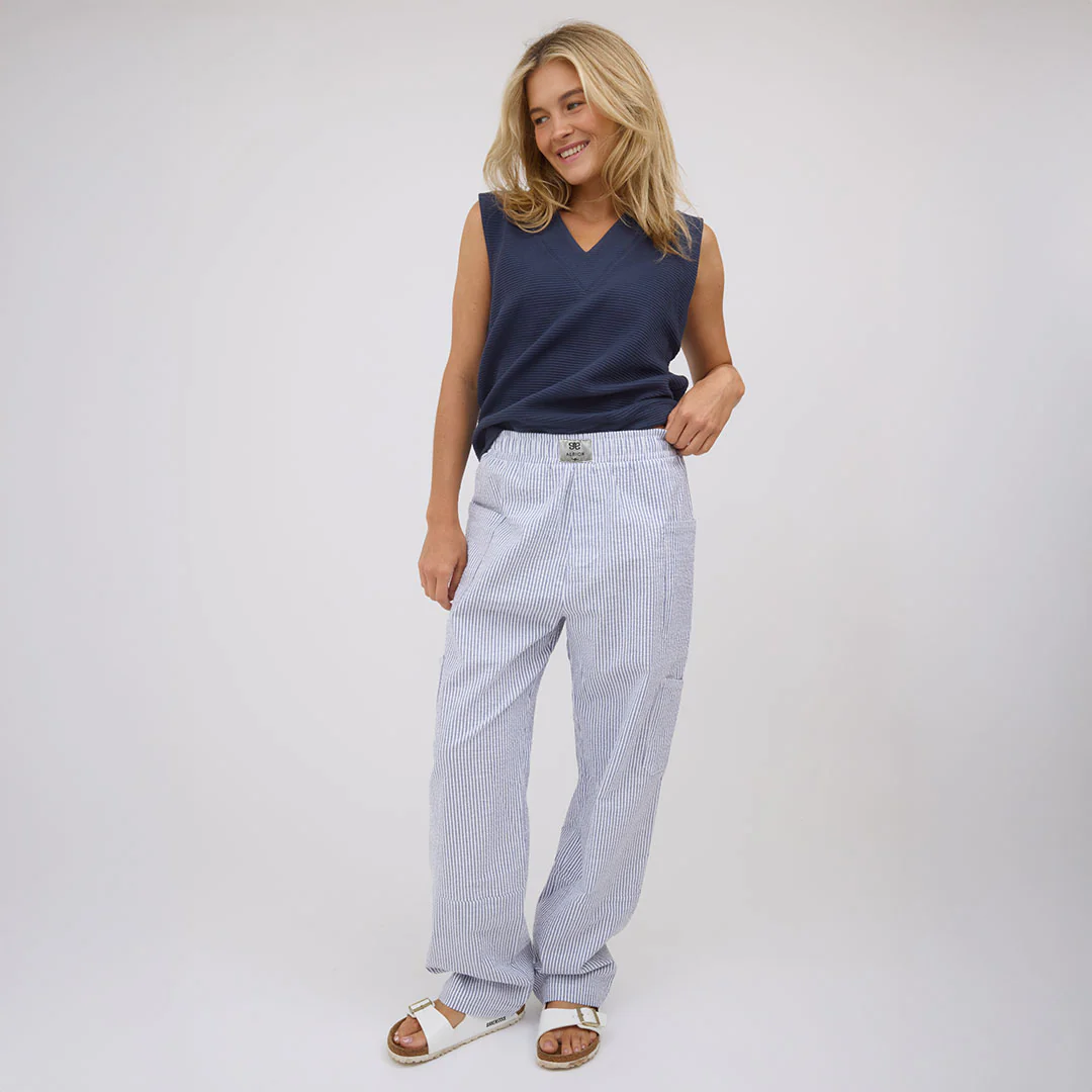 Cargo Pants, Navy Stripe - Image 4