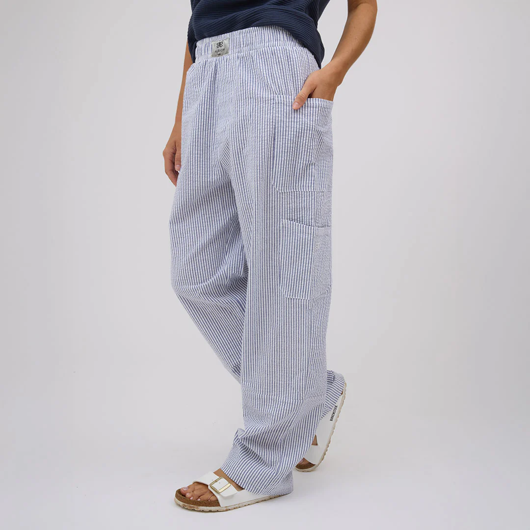 Cargo Pants, Navy Stripe - Image 5